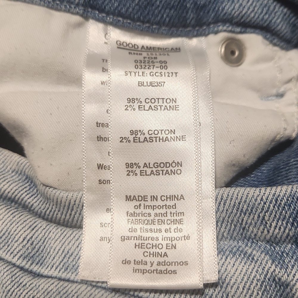 Good American Light Blue Straight Leg Jeans - Picture 6 of 6